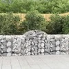 Išlenkti gabiono krepšiai, 13vnt., 200x50x80/100cm, geležis