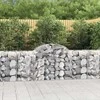 Išlenkti gabiono krepšiai, 18vnt., 200x50x80/100cm, geležis