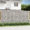 Išlenkti gabiono krepšiai, 6vnt., 400x50x200/220cm, geležis