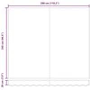 Ištraukiama markizė Balta 300 x 250 cm Audinys ir metalas