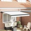Ištraukiama markizė Balta 350 x 250 cm Audinys ir metalas