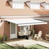 Ištraukiama markizė Balta 450 × 300 cm Audinys ir aliuminis