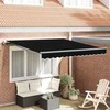 Ištraukiama markizė Juoda 300 x 250 cm Audinys ir aliuminis