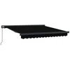 Ištraukiama markizė Juoda 350 x 250 cm Audinys ir metalas