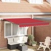 Ištraukiama markizė Raudona 300 x 250 cm Audinys ir aliuminis