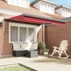 Ištraukiama markizė Raudona 350 x 250 cm Audinys ir metalas