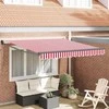 Ištraukiama markizė Raudona ir balta 350 x 250 cm