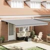 Ištraukiama markizė Šviesiai pilka 4 × 3 m Audinys ir aliuminis
