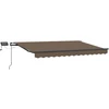 Ištraukiama markizė Taupe 350 x 250 cm Audinys ir aliuminis