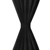 Juodos Užuolaidos su Kilpomis 140 x 175 cm, 2 vnt., Mikro Satinas