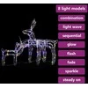 Kalėdinė lempučių ekspozicija elniai 3 dalių 229 LED (Ekspozicinė prekė)