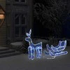 Kalėdinė lempučių ekspozicija elnias ir rogės 432LED tinklinė (Ekspozicinė prekė)