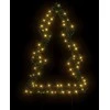 Kalėdinė šviečianti dekoracija eglutė su smaigais, 80LED, 60cm