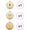 Kalėdinis Kabinamas Rinkinys XXL 3 pcs Auksinė Plastmasė