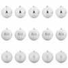 Kalėdų Burbulų Rinkinys XL 15 pcs Sidabro Plastmasė