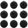 Kalėdų Burbulų Rinkinys XL 9 pcs Juoda Plastmasė