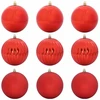 Kalėdų Burbulų Rinkinys XL 9 pcs Raudona Plastmasė
