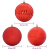 Kalėdų burbulų rinkinys XXL 4 pcs Raudona Ø 20 cm Plastmasė