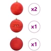 Kalėdų burbulų rinkinys XXL 4 pcs Raudona Plastmasė