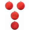 Kalėdų burbulų rinkinys XXL 4 pcs Raudona Plastmasė