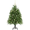 Kalėdų eglutė su 150 LED s stovu Žalia 120 cm PE
