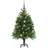 Kalėdų eglutė su 150 LED s stovu Žalia 120 cm PE