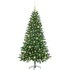 Kalėdų eglutė su 150 LED s stovu Žalia 150 cm PE
