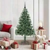 Kalėdų eglutė su 150 LED s stovu Žalia 150 cm PVC