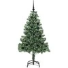 Kalėdų eglutė su 150 LED s stovu Žalia 150 cm PVC