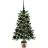 Kalėdų eglutė su 150 LED s stovu Žalia 65 cm PE