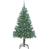 Kalėdų eglutė su 300 LED s stovu Žalia 180 cm PVC