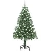 Kalėdų eglutė su 300 LED s stovu Žalia 210 cm PVC