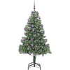 Kalėdų eglutė su 300 LED s stovu Žalia 210 cm PVC