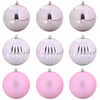 Kalėdų Kamuoliukų Rinkinys XL 9 pcs Rožinė Plastmasė