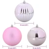 Kalėdų Kamuoliukų Rinkinys XL 9 pcs Rožinė Plastmasė