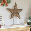 Kalėdų žvaigždė LED Ruda 59,5 x 18 x 74 cm Kieto teka medžio