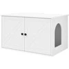 Katės namelis Balta 85 x 55 x 50,5 cm Apdirbta mediena