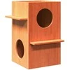 Cat House Wax Ruda 43x43x60 cm Pušies masyvo