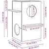 Cat House Wax Ruda 43x43x60 cm Pušies masyvo