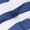 Kėdės pagalvėlės 6vnt mėlynos/baltos audinys dryžuotos