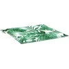 Kėdžių pagalvės 4 pcs Lapų raštas 50 x 50 x 4 cm
