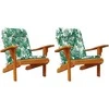 Kėdžių pagalvės Lapelis 2 pcs Lapų raštas 58 x 77 x 4,5 cm