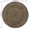 Kilimas, juodos ir natūralios sp., 120cm, džiutas, rankų darbo