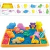 Woopie Kinetinis Smėlis 1,2kg XL ZOO Rinkinys su Stalu ir Šablonais