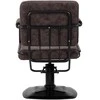 Activeshop Kirpyklos kėdė Gabbiano Professional Hairdressing Chair Katania Loft Old Leather Dark Brown