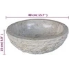Kriauklė, kreminė, 40 cm, marmuras