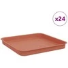 Kvadratinis gėlių padėklas 24 pcs Raudona plyta 21 x 21 x 2 cm