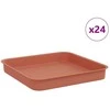 Kvadratinis gėlių padėklas 24 pcs Raudona plyta 15 x 15 x 2 cm