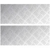 Laiptų danga Stačiakampio 2 pcs Sidabro 50 x 20 cm Aliuminis