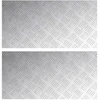 Laiptų danga Stačiakampio 2 pcs Sidabro 80 x 40 cm Aliuminis